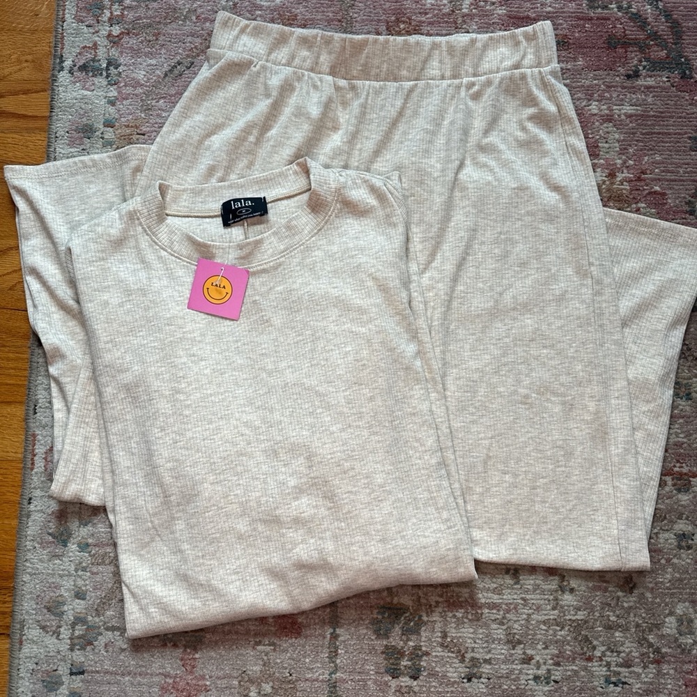 Lex Ribbed Playsuit in Oatmeal from Dressed in Lala in U.S. size M